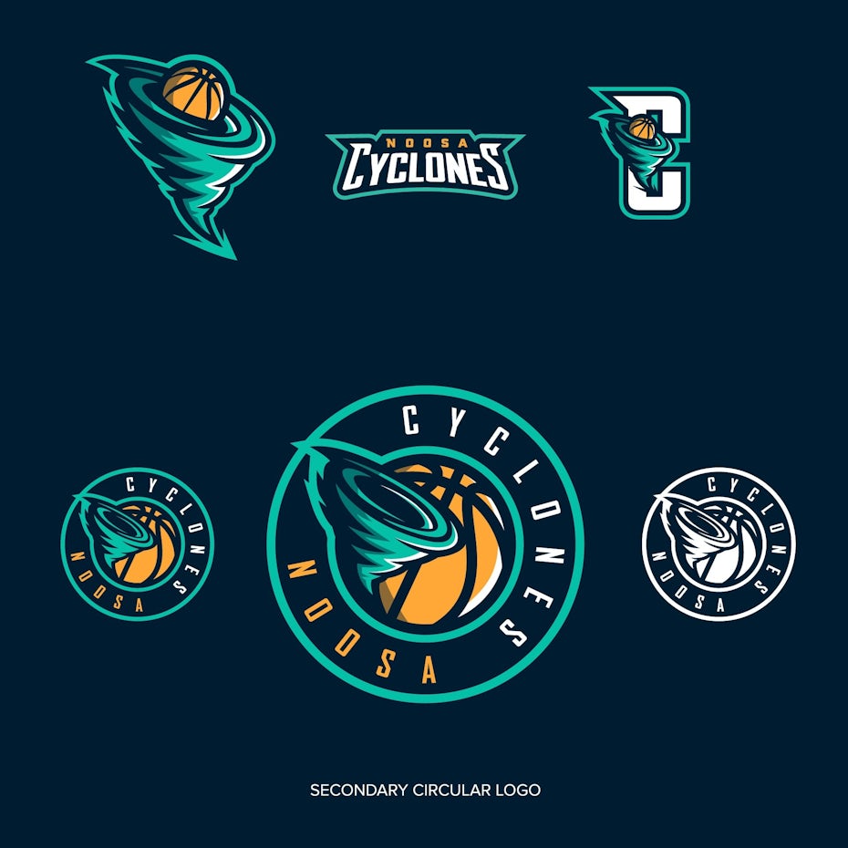 sports logo for Noosa Cyclones