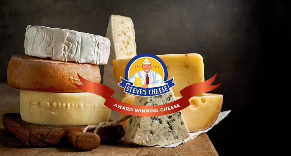 Landing page design for a cheese brand