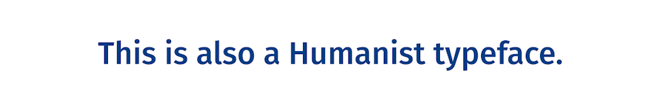 Humanist typeface