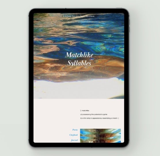 largely white website design with underwater images