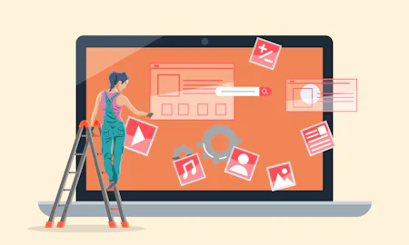 Featured image for the article "Website builders: the ultimate guide to choosing and using them"