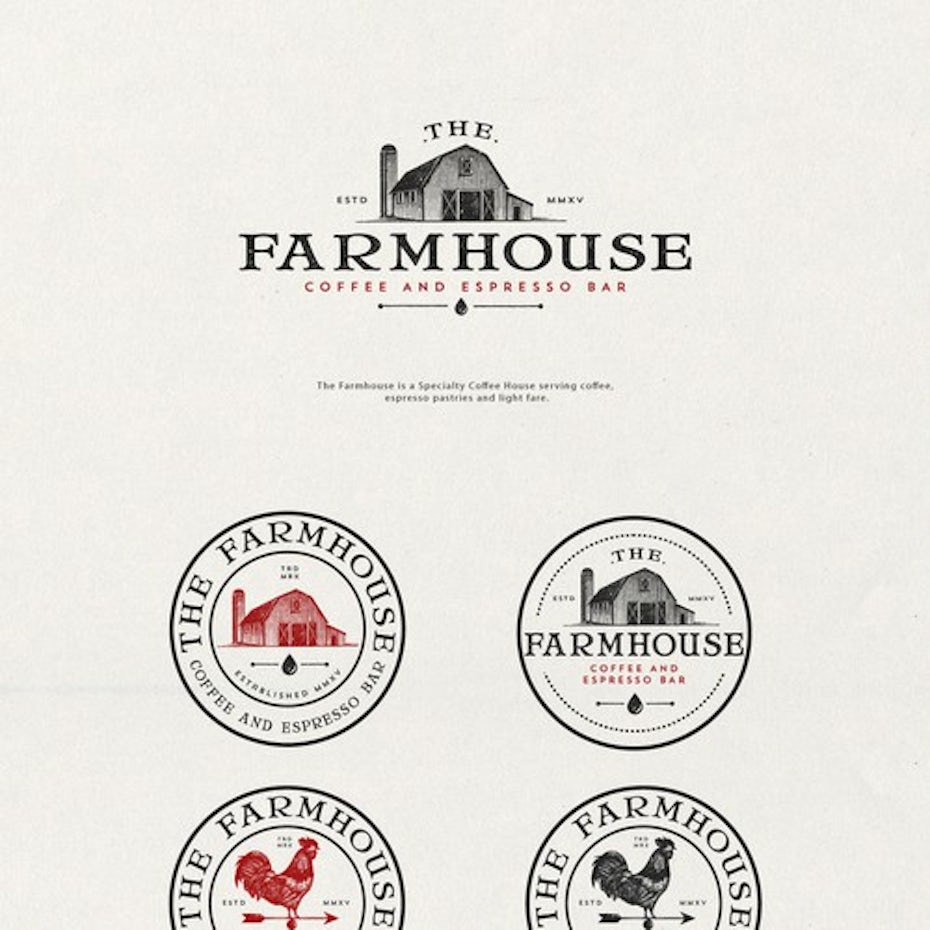 Nostalgic Coffee Farmhouse Branding