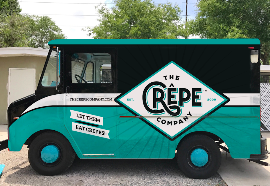 The Crepe Company marketing design
