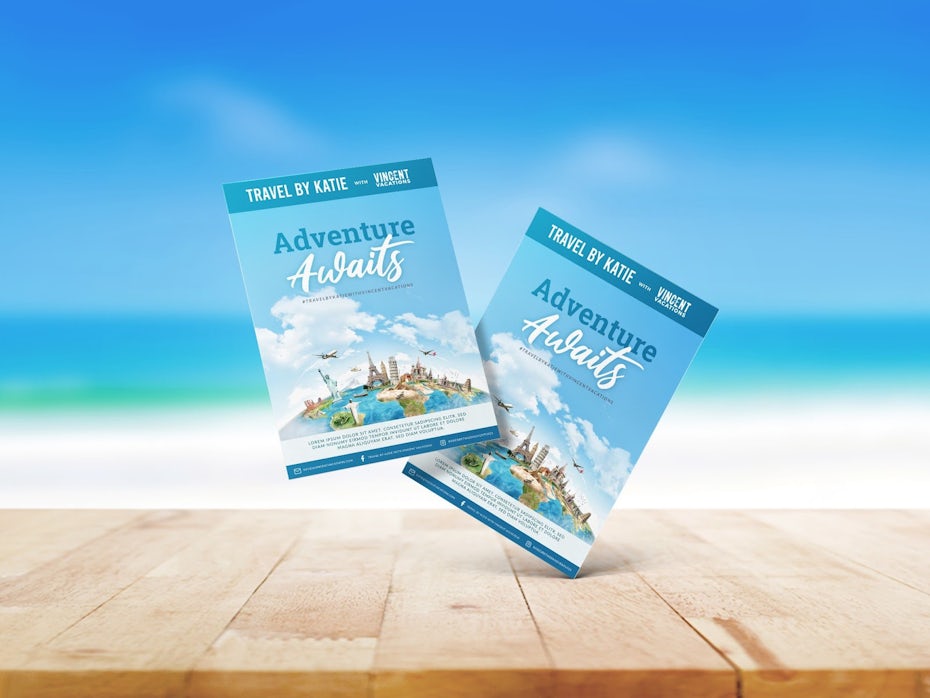 Travel flyer design