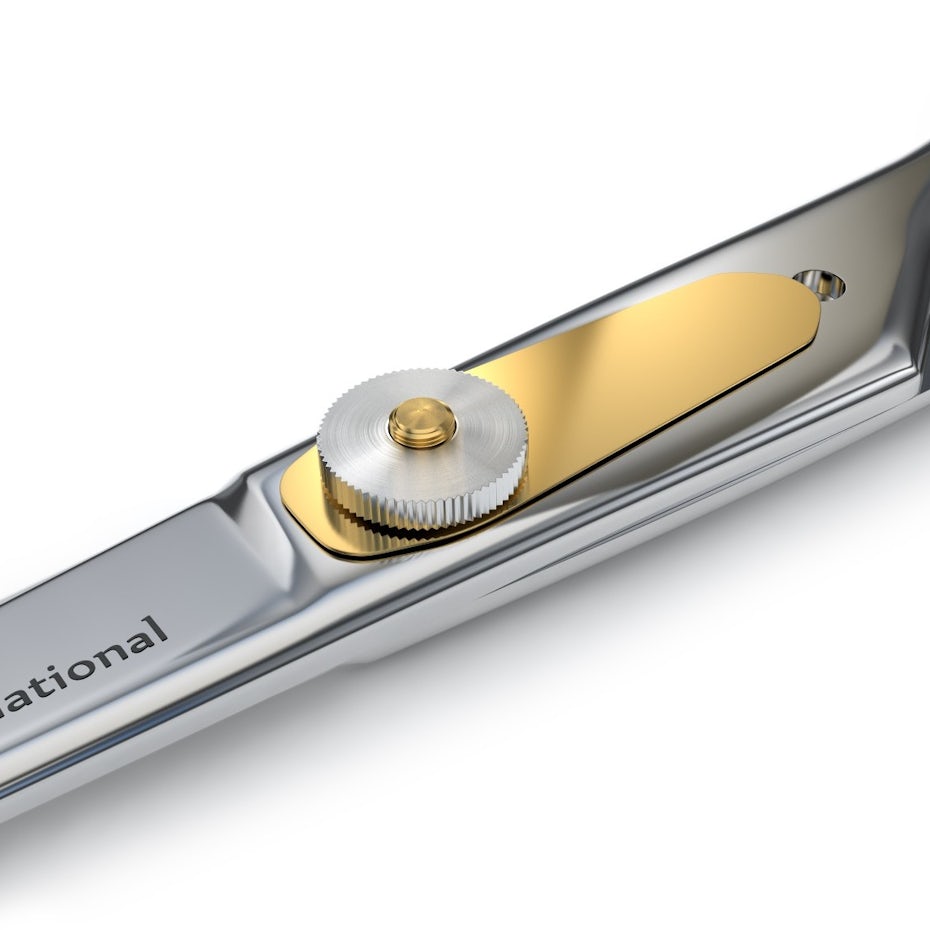 Scissors with branding