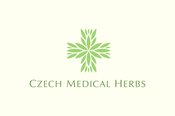 Arzt-Logo mit blätterkreuz