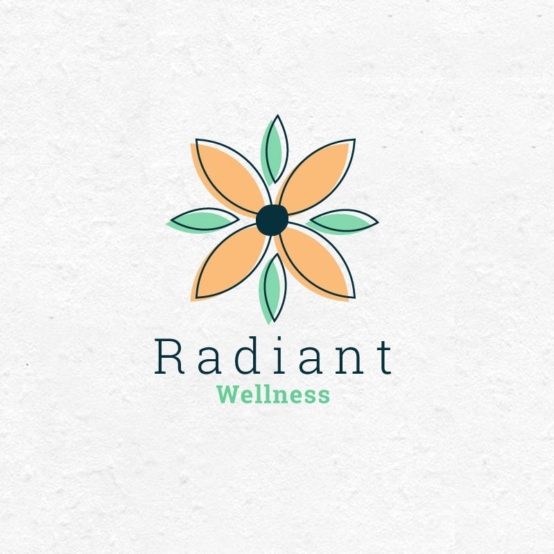 Arzt-Logo mit blume