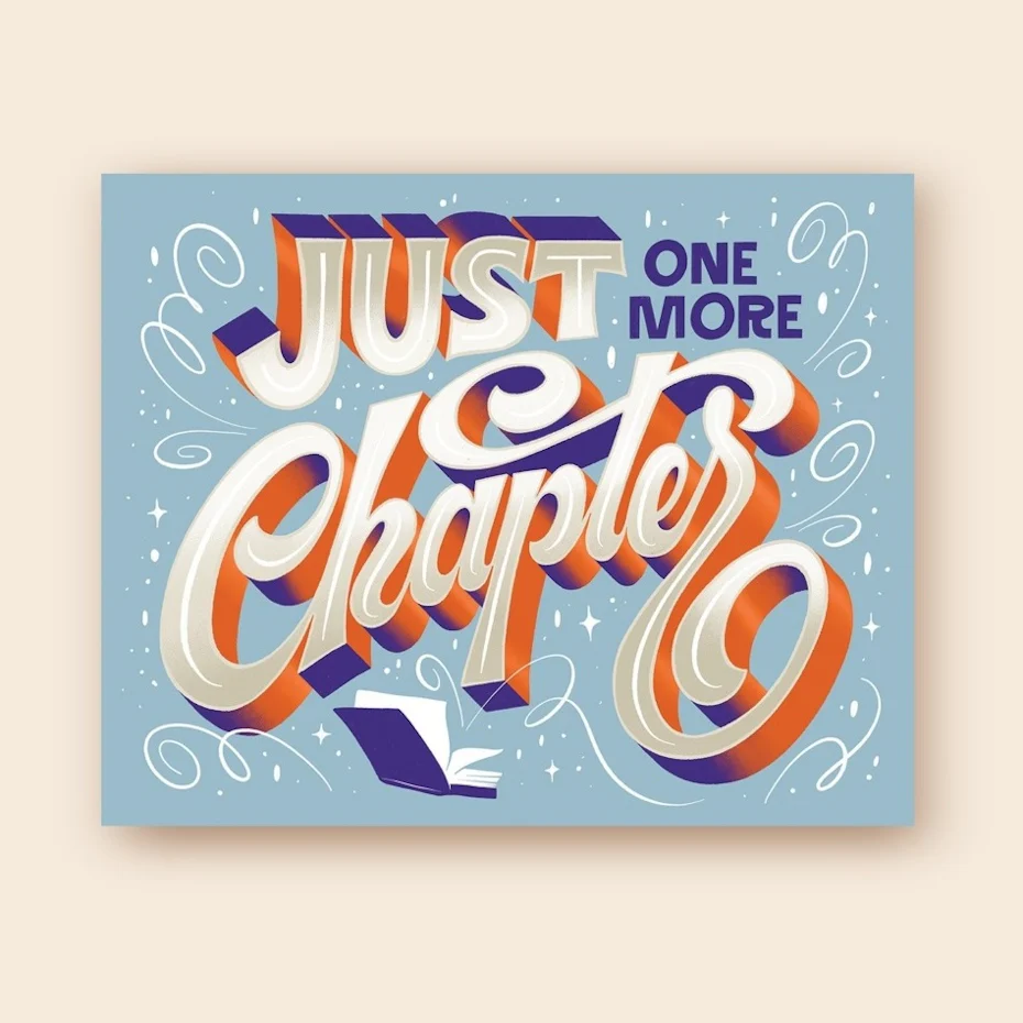 Hand-lettering design with solid shadows
