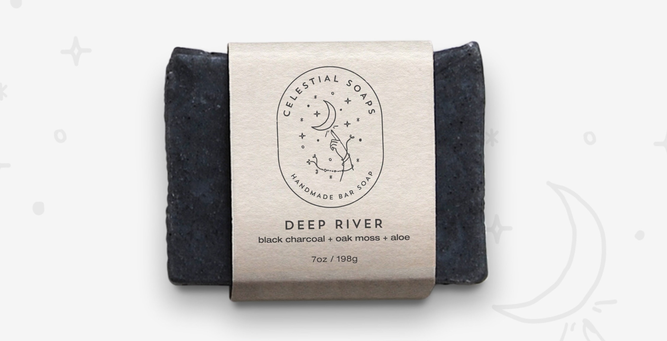 Soap Packaging Design With Celestial Symbols