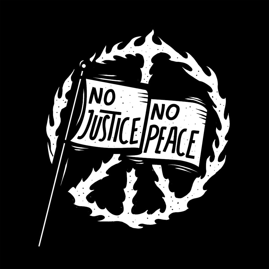 BLM illustrated t-shirt design