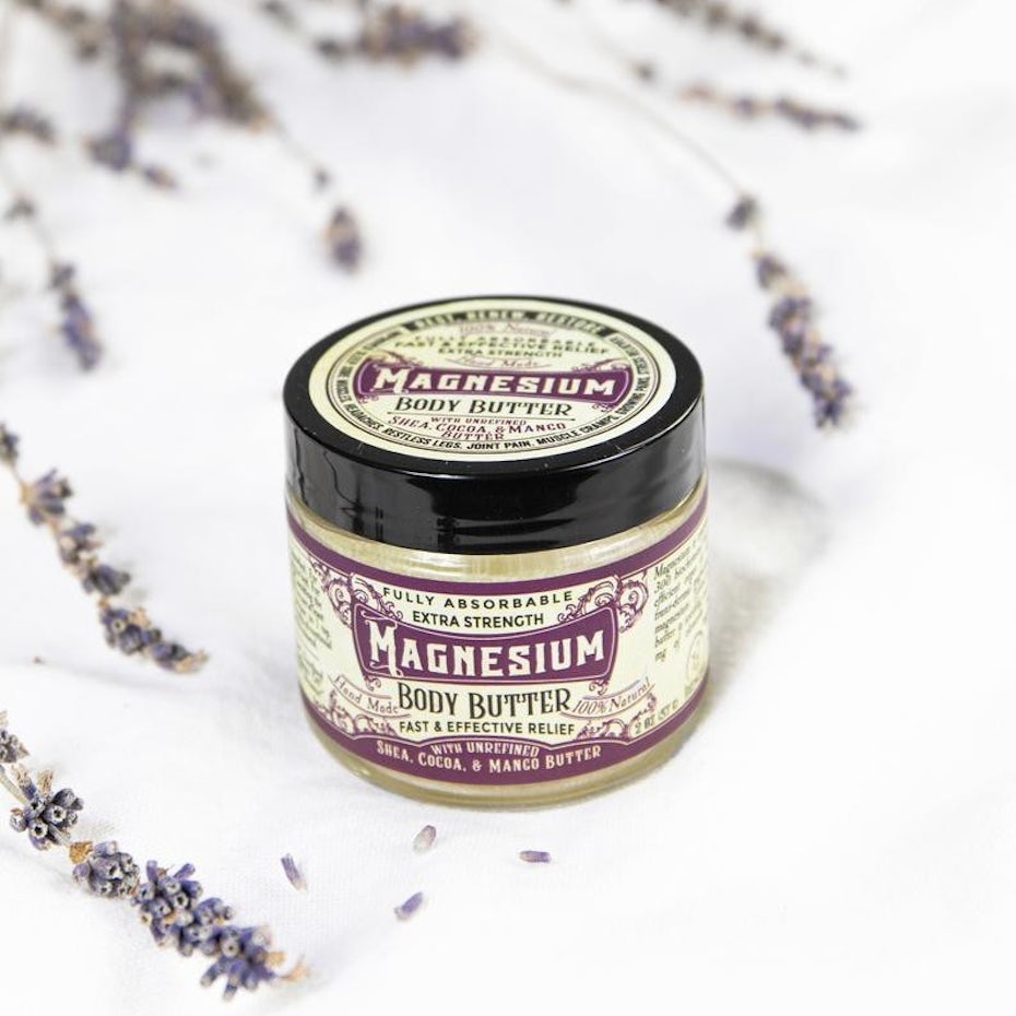 vintage experience packaging design trend: skincare product canister with a vintage-style label