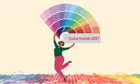 Featured image for the article "8 brilliant color trends for 2021"