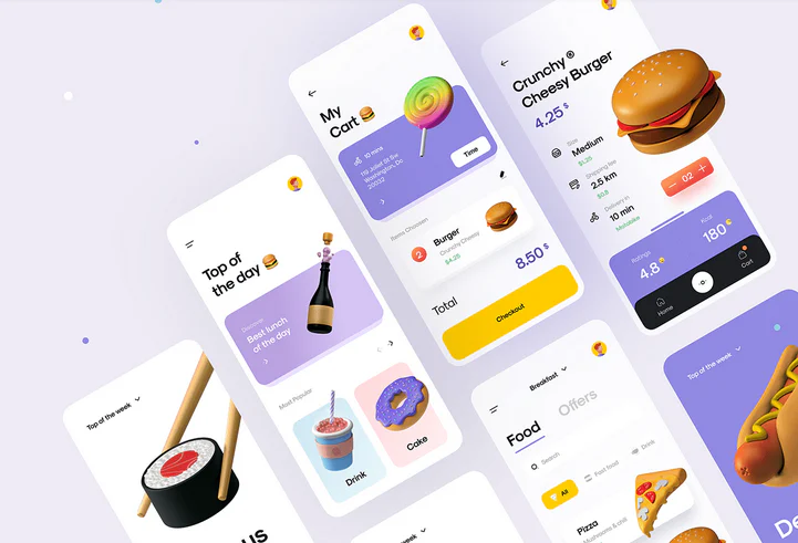 app design trend example of neumorphism