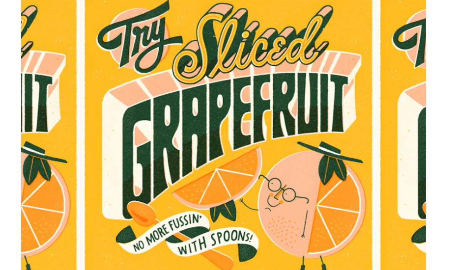 Hand-lettering design with solid shadows