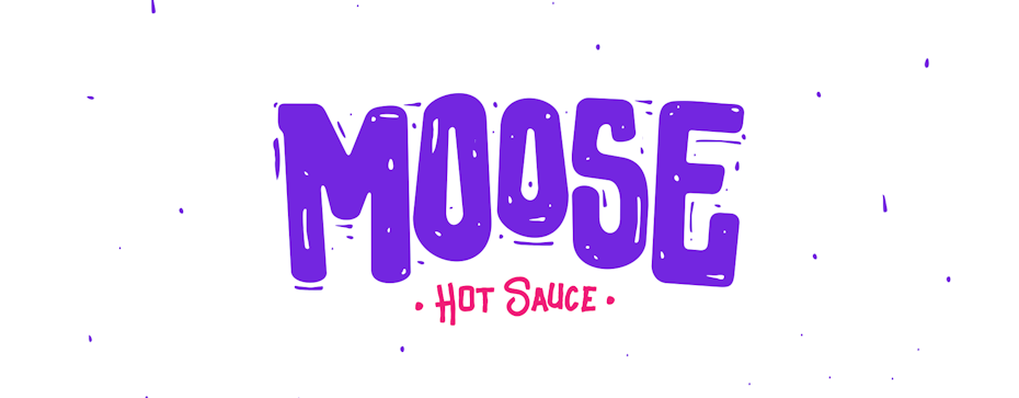 Hand-lettered logo design for hot sauce brand