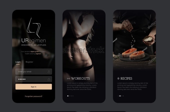 app design trend example of depth techniques