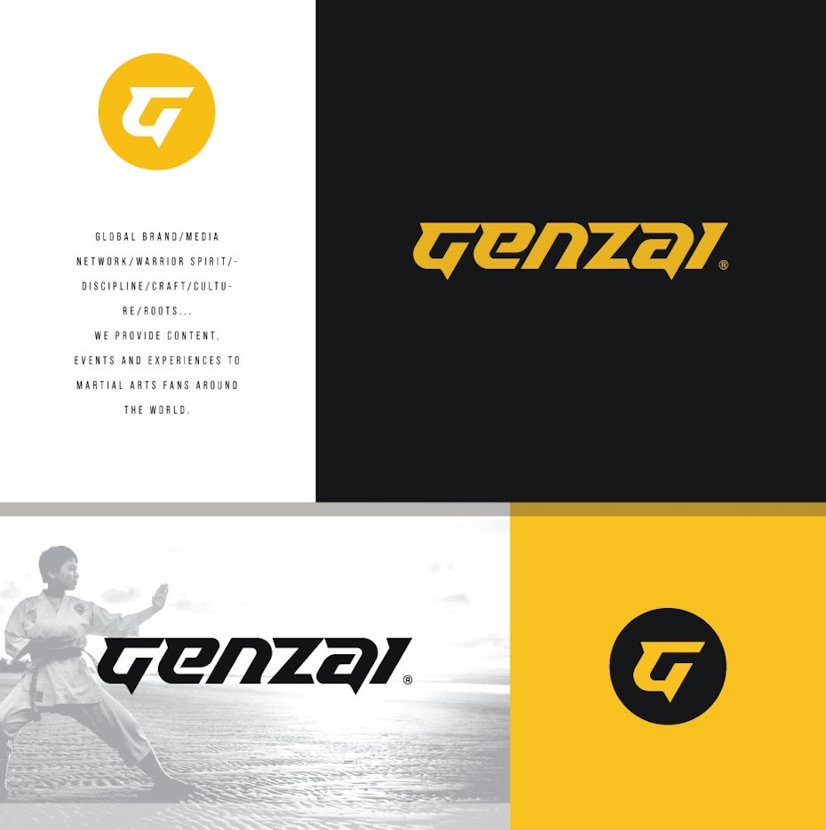 Hand-lettered logo design with sharp angles