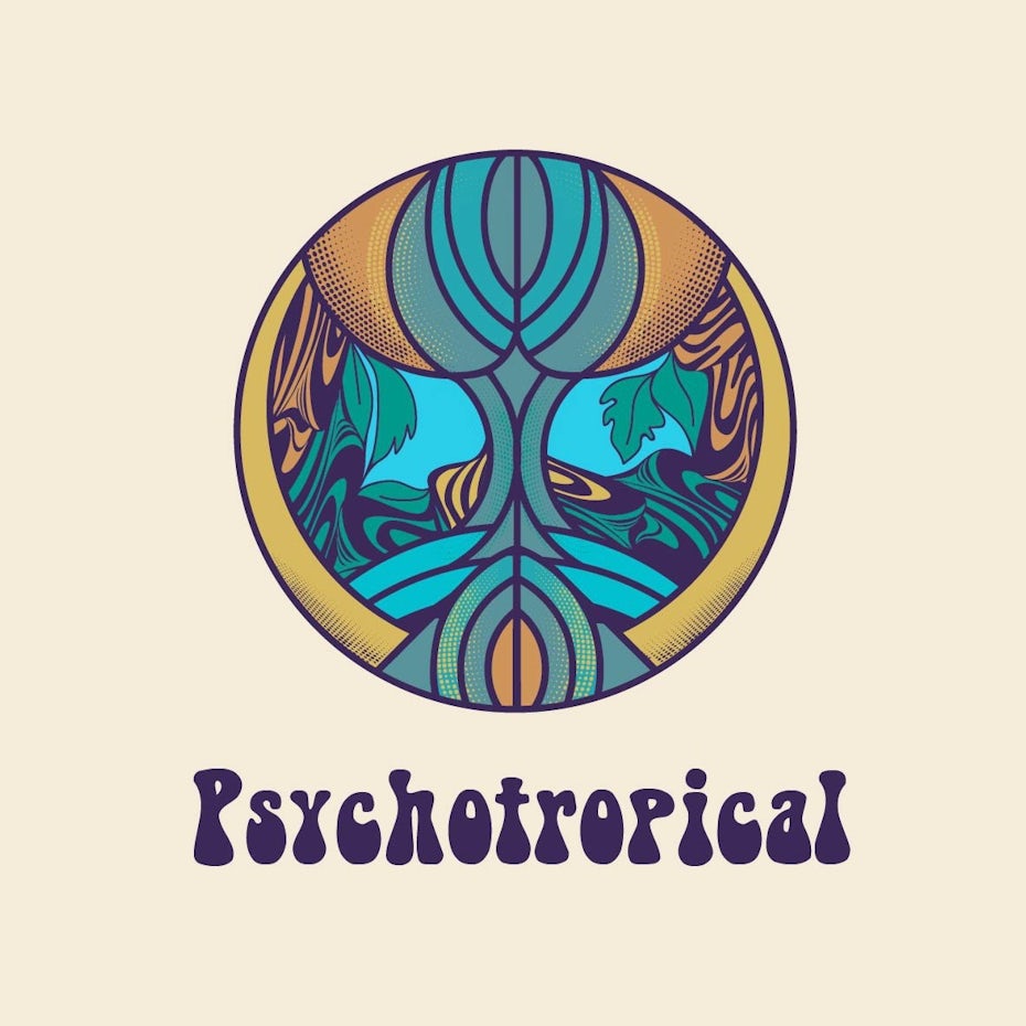 psychedelic logo design