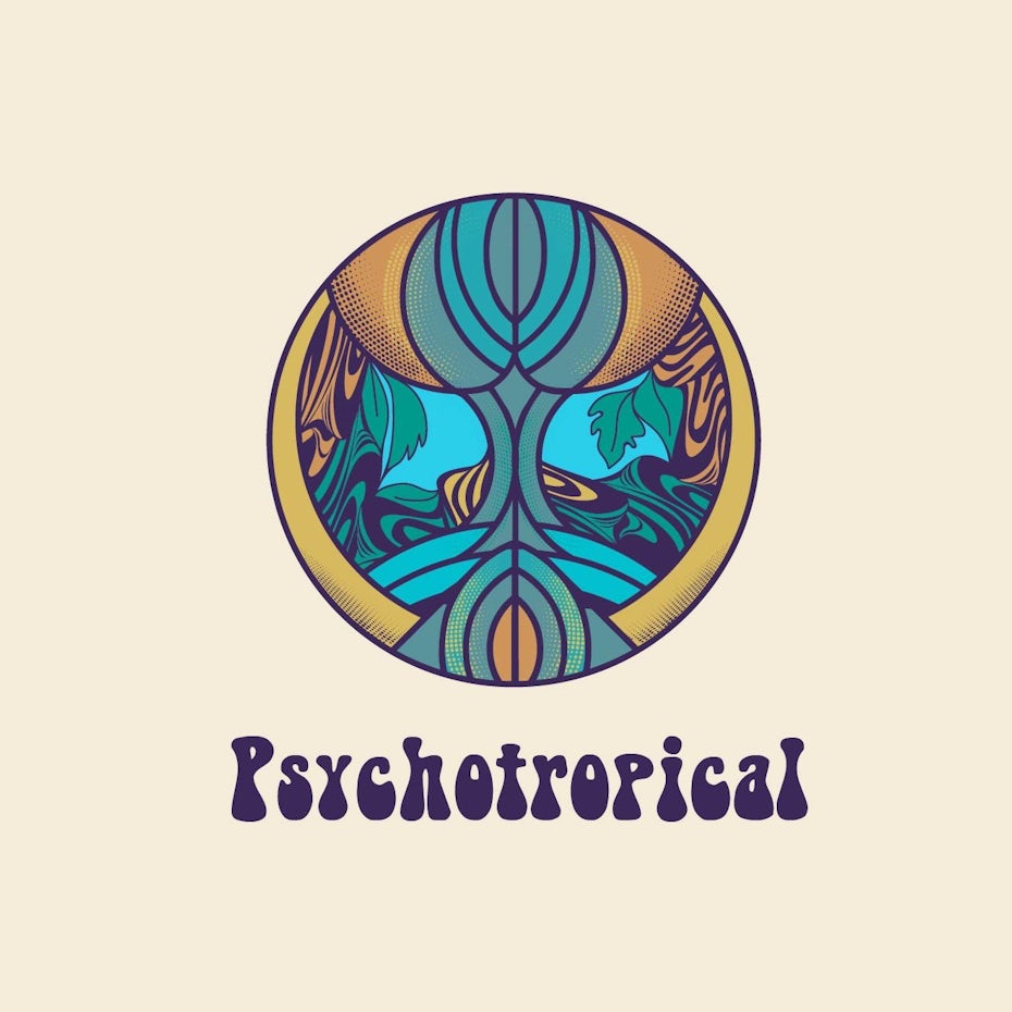 psychedelic logo design