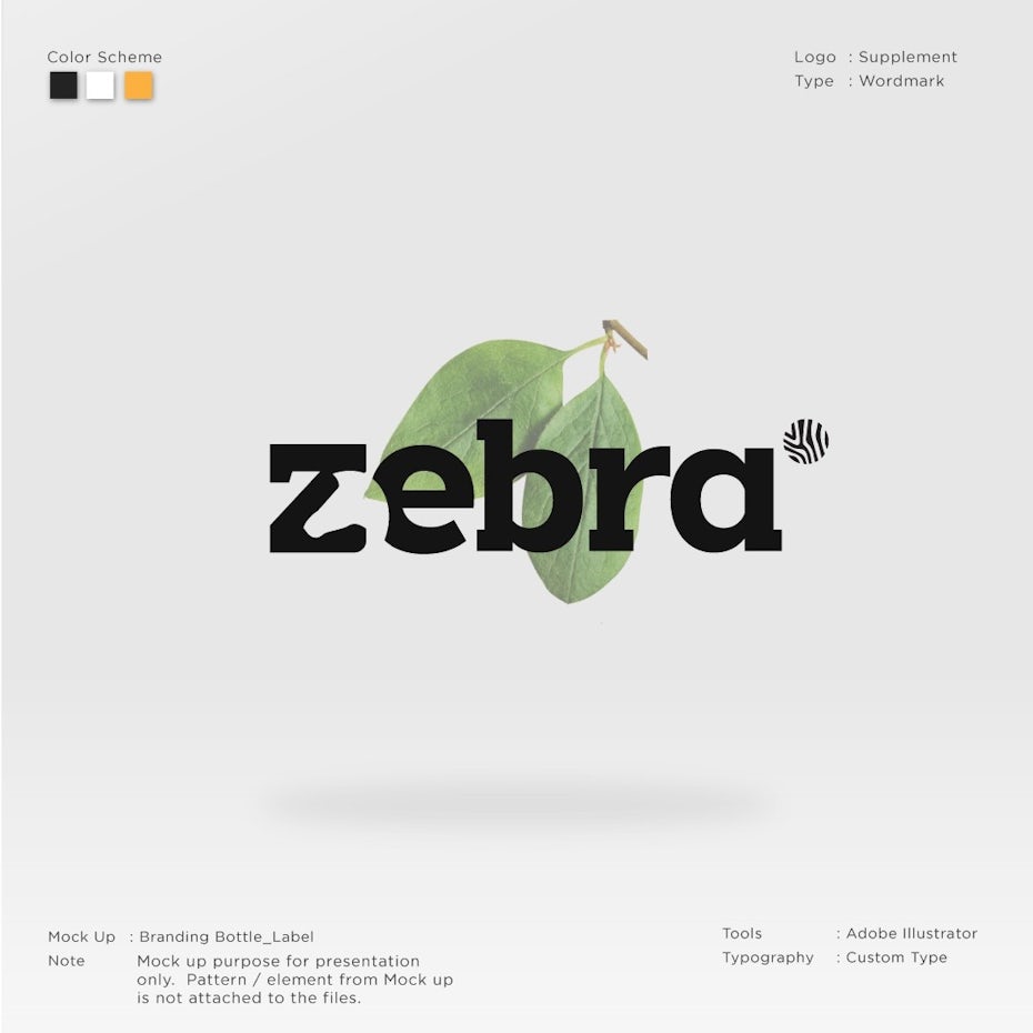 Modern thick serif wordmark logo design