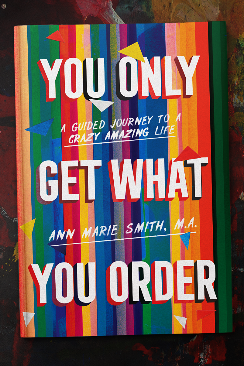 rainbow book cover design in vertical stripes