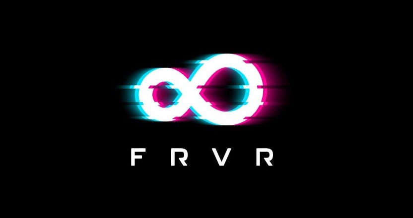 logo design trends example: glowing glitch art logo design