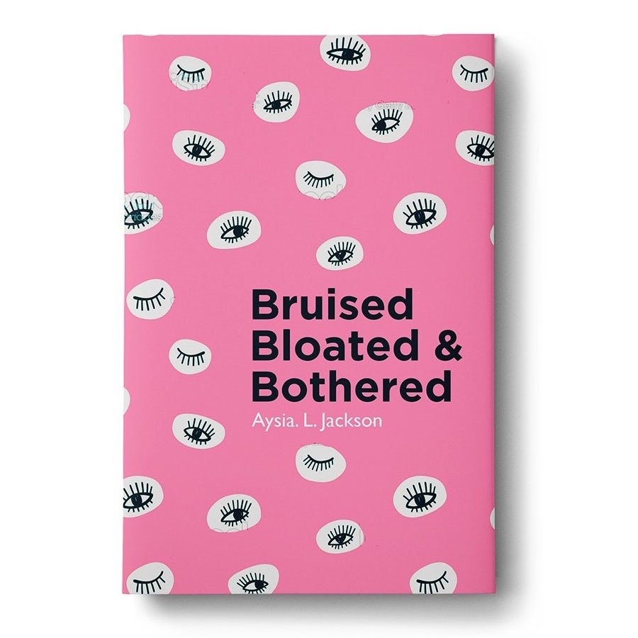 patterns book cover trends example: pink book cover with line-drawn eyes against white circles