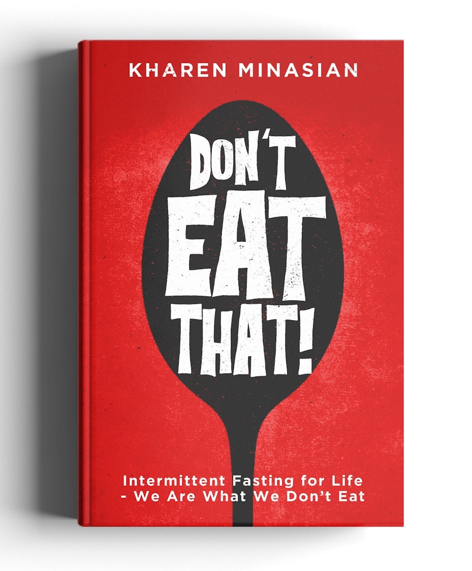 Red hand-lettered book cover with uneven typography