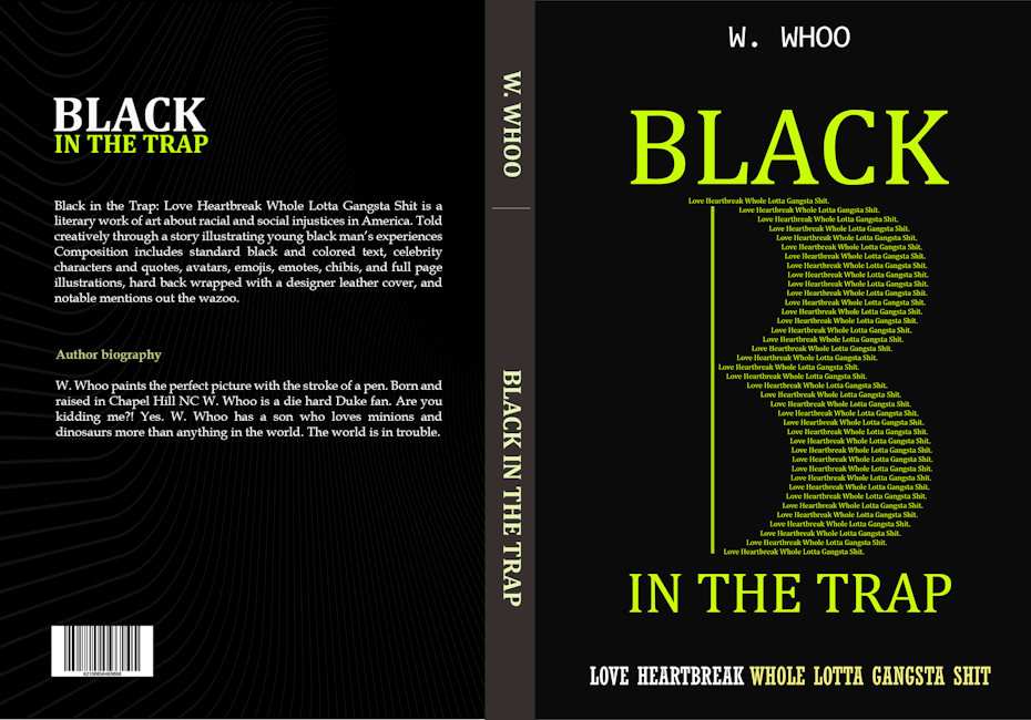 book cover trends example: black book cover with yellow text that looks like code