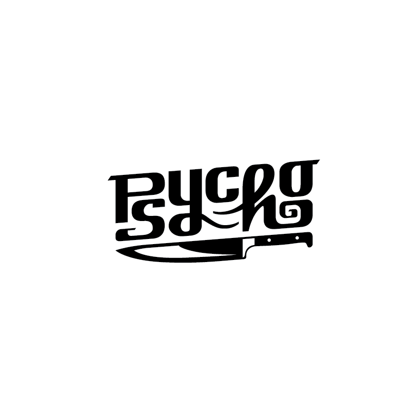 Hand-lettered logo design with sharp angles