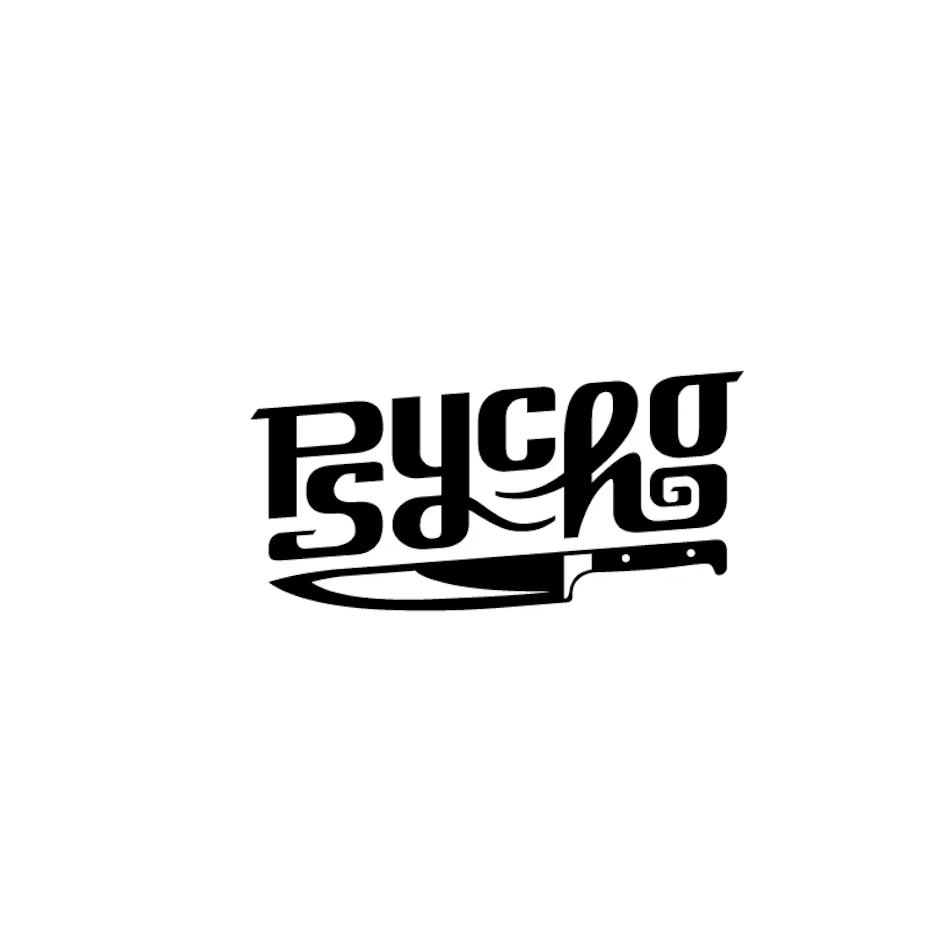 Hand-lettered logo design with sharp angles