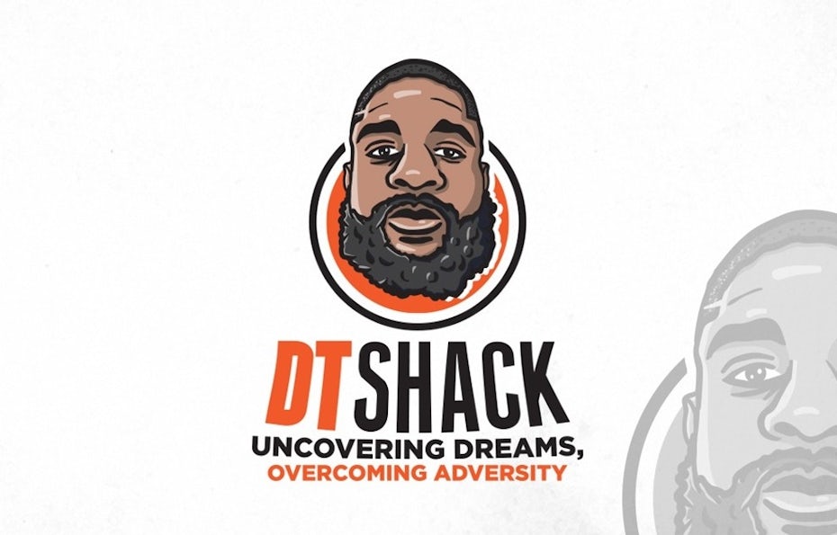 logo design trends example: Portrait logo design illustration