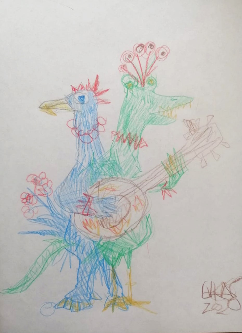 cute monster drawing