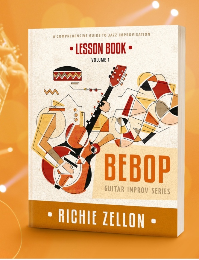 Abstract Jazz Style Illustration For Book Cover