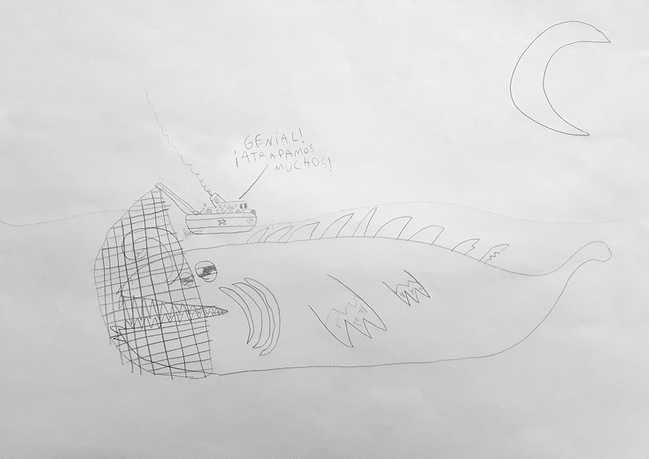 sea monster illustration