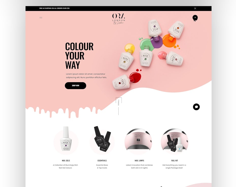2021 ecommerce design trend example of best-sellers in visuals