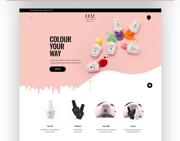 2021 ecommerce design trend example of best-sellers in visuals