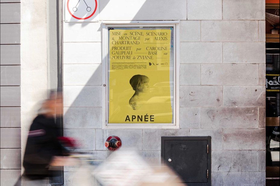 Yellow and grey poster