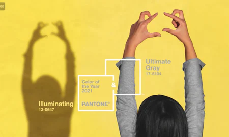 Featured image for the article "The Pantone Colors of the Year 2021: Ultimate Gray & Illuminating"