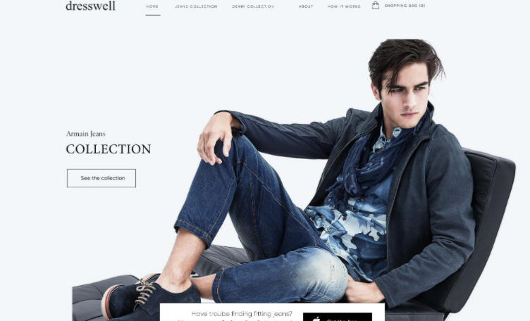 2021 ecommerce design trend example of neutral background colors