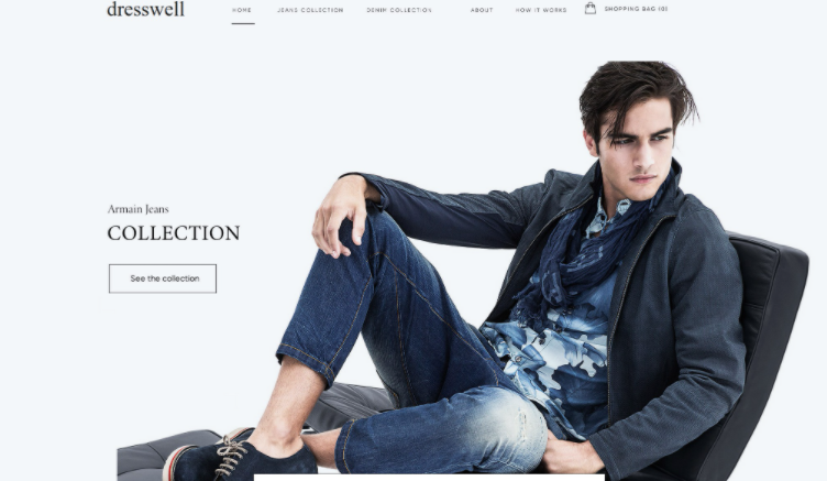 2021 ecommerce design trend example of neutral background colors