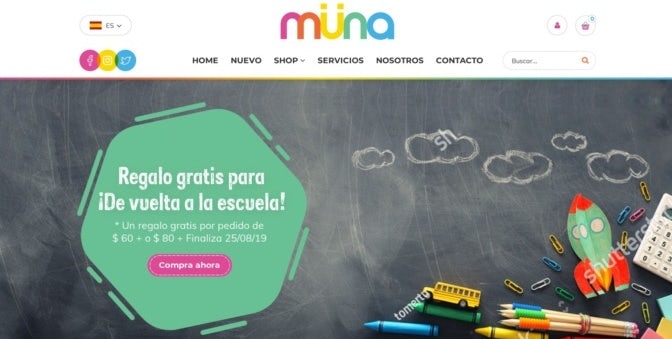 2021 ecommerce design trend example of pastel