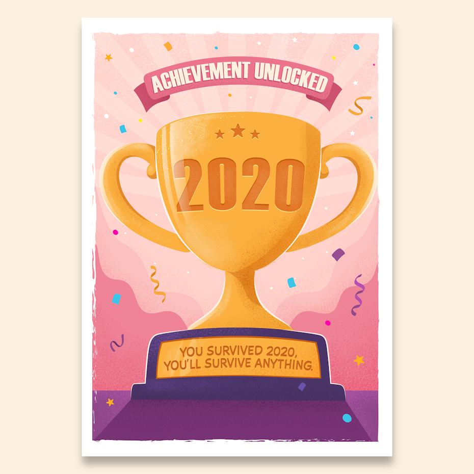 2020 Motivationsposter von Freelance-Designern