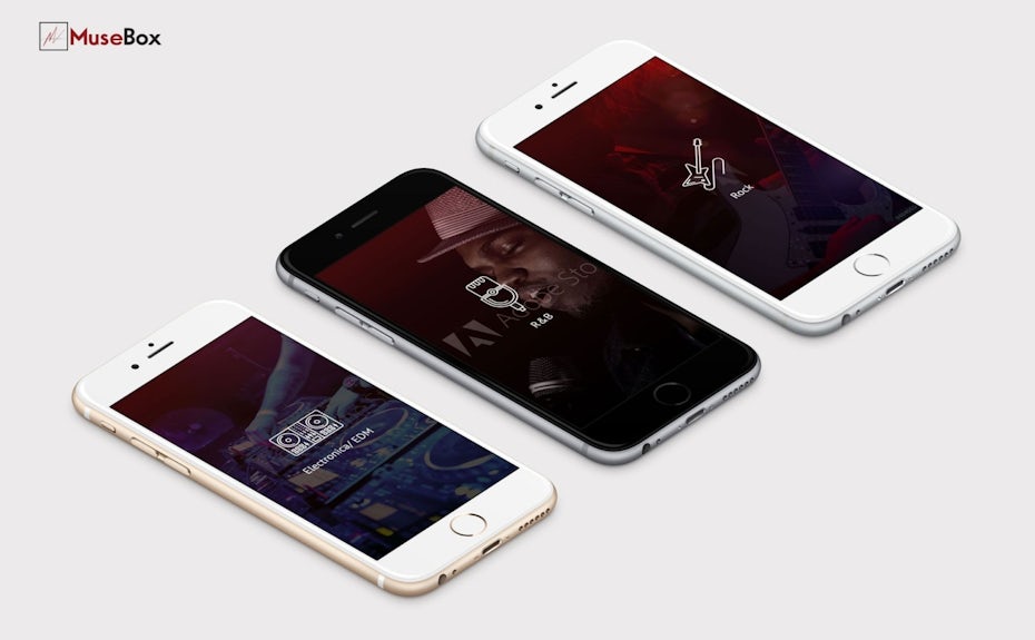 app design trend example of shadow and depth techniques