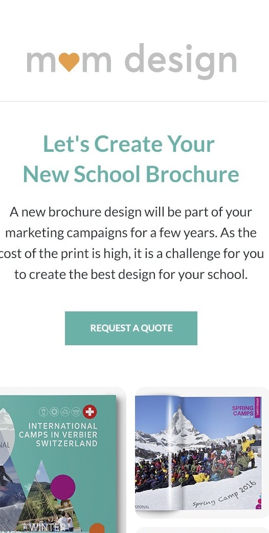 Email design trends 2021 example of pastel palettes