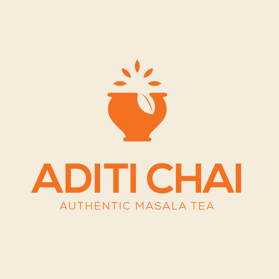 orange logo of a teacup