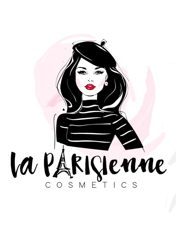 illustration logo of a woman in a beret