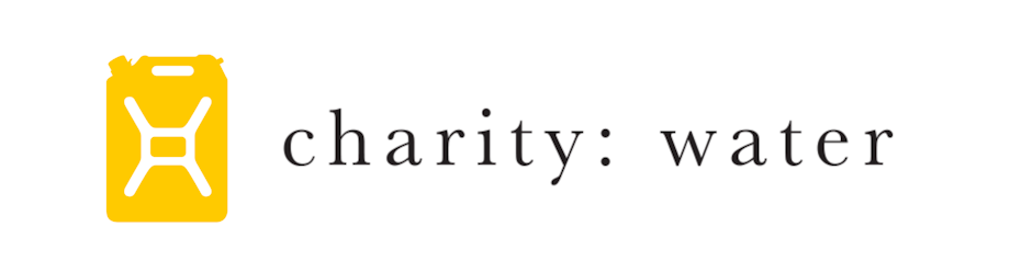 Un de nos exemples de logos d'ONG, le logo de charity: water