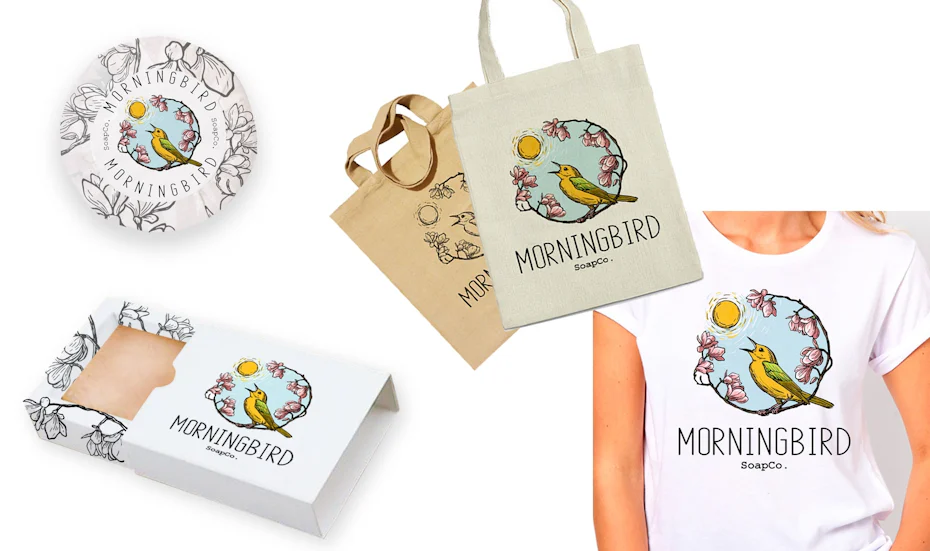 Illustrated brand identity pack