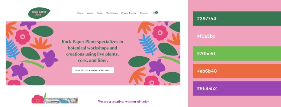 farbschema für website mit sekundärfarben